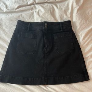 Madewell Stretch Denim A-line skirt